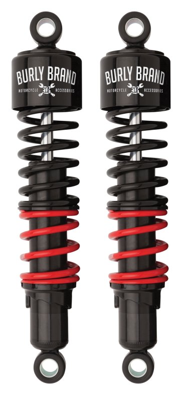 Burly Brand H-D Touring Stiletto Shocks 13in STD - Black