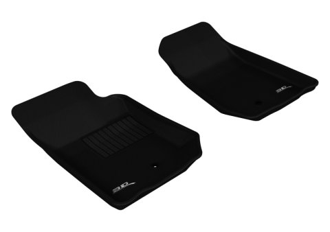 3D MAXpider 2007-2013 Jeep Wrangler JK 2-Door/Unlimited Kagu 1st Row Floormat - Black