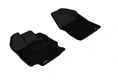 3D MAXpider 2012-2012 Toyota Venza Kagu 1st Row Floormat - Black