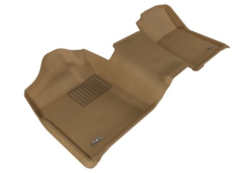 3D MAXpider 2007-2013 Chevrolet/GMC Silverado/Sierra Regular Cab Kagu 1st Row Floormat - Black