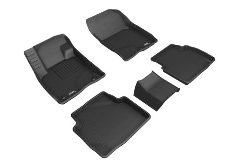 3D MAXpider 20-24 Ford Escape Gasoline Kagu Black R1 R2 (3Pcs R2)