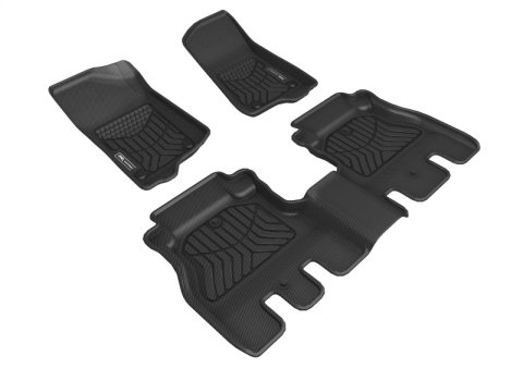 3D MAXpider 18-24 Jeep Wrangler JL Unlimited Maxtrac Black R1 R2