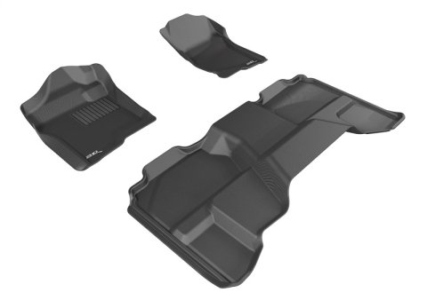 3D MAXpider 07-13 GMC Sierra 1500 / 2500 / 3500 Extended Cab Kagu Black R1 R2