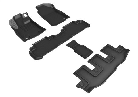 3D MAXpider 19-24 Subaru Ascent With Bucket 2Nd Row Kagu Black R1 R2 R3