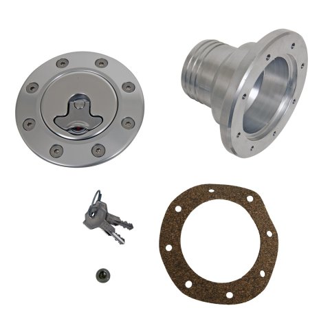 Ridetech Universal Locking Gas Cap (Clear Anodized)