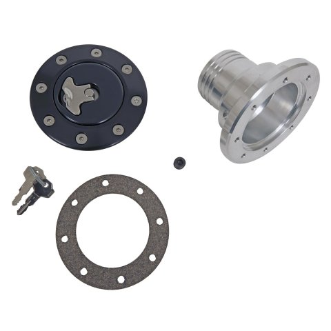 Ridetech Universal Locking Gas Cap (Black Anodized)