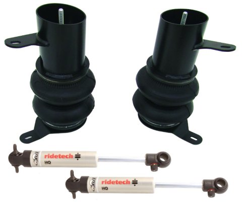 Ridetech 58-64 Impala Rear CoolRide Air Spring & HQ Shock Kit (For Use With Stock Arms)