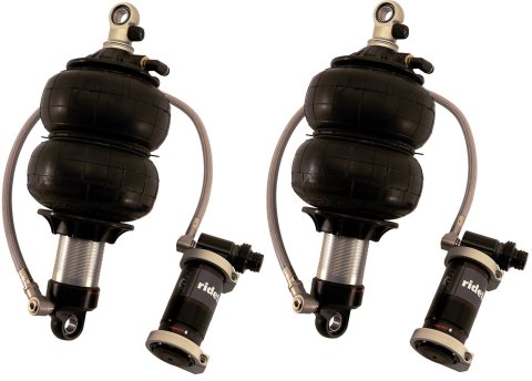 Ridetech TQ Series ShockWaves 3.2in Travel 6.5in dia Double Convoluted .625in/.625in Bearing