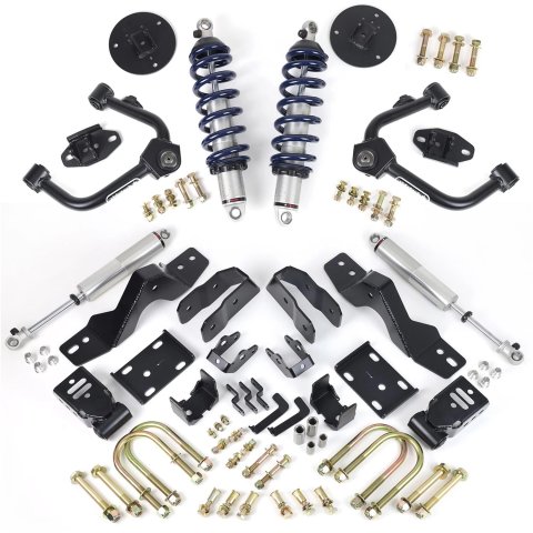 Ridetech 2019+ Silverado/Sierra 4WD Performance Lowering System - Axle Group A (1x rid11729511, 1x rid11723699, 1x rid11723115)
