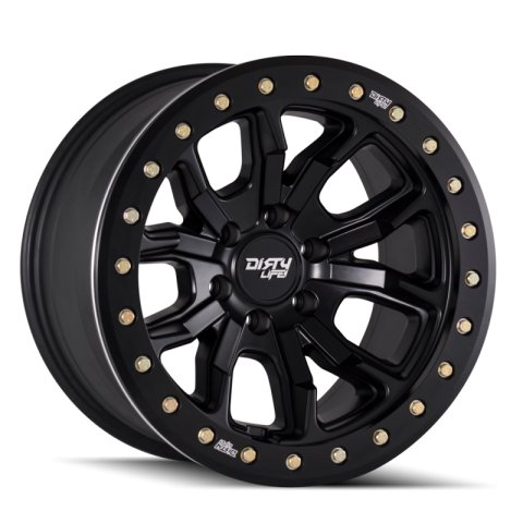 Dirty Life 9303 DT-1 17x9/8x165.1 BP/-12mm Offset/130.8mm Hub Matte Black Wheel - Beadlock