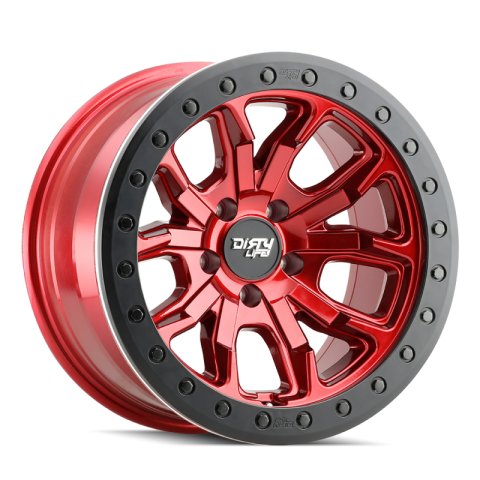 Dirty Life 9303 DT-1 17x9 / 5x127 BP / -12mm Offset / 78.1mm Hub Crimson Candy Red Wheel