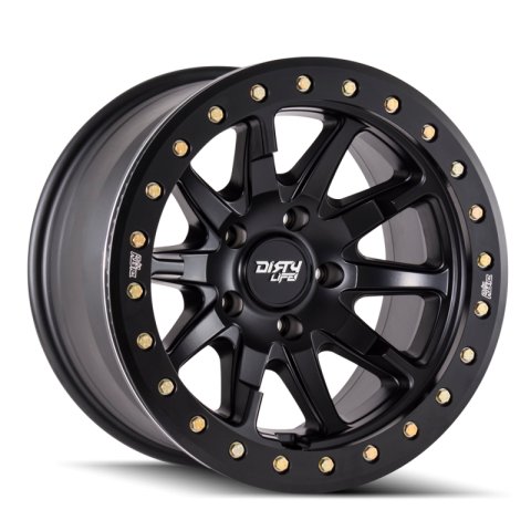 Dirty Life 9304 DT-2 20x9 / 6x135 BP / 12mm Offset / 87.1mm Hub Matte Black Wheel - Beadlock