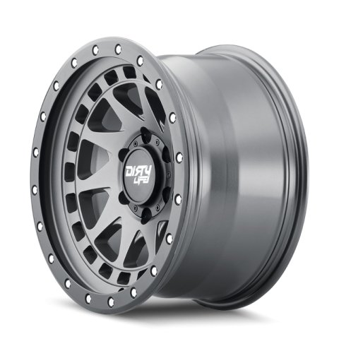 Dirty Life 9311 Enigma Pro 17x9/6x139.7 BP/-12mm Offset/106mm Hub Satin Graphite Wheel - Beadlock