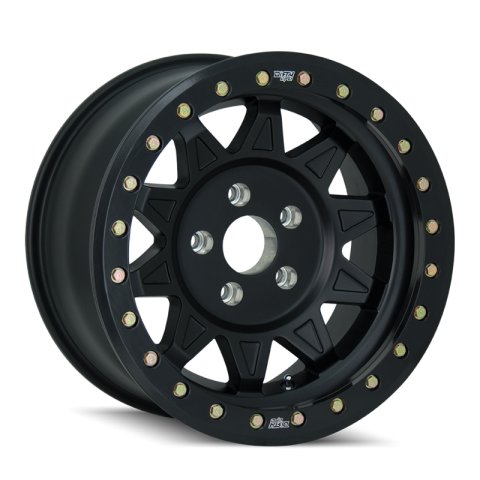 Dirty Life 9302 Roadkill Race 17x9/8x165.1 BP/-14mm Offset/130.8mm Hub Matte Black Wheel - Beadlock