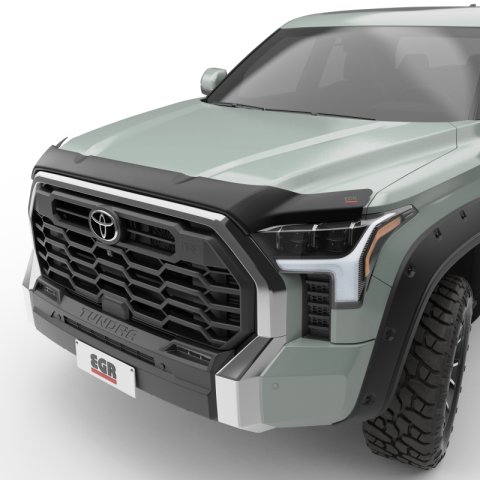 EGR SuperGuard Matte Black Hood Protectors 305405 Bug Guard, SuperGuard, No-Drill, Acrylic, Black, Toyota, Each