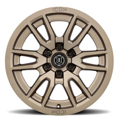 ICON Vector 6 17x8.5 6x120 0mm Offset 4.75in BS 67mm Bore Bronze Wheel