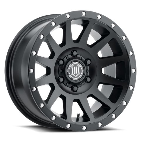 ICON Compression 20x10 5x150 -19mm Offset 4.75in BS 110.10mm Bore Satin Black Wheel