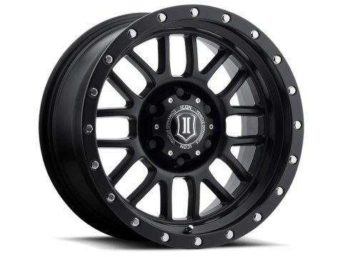 ICON Alpha 20x9 6x135 16mm Offset 5.625in BS Satin Black Wheel