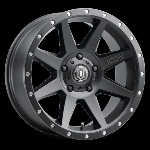 ICON Rebound 20x9 6x5.5 0mm Offset 5in BS Satin Black Wheel