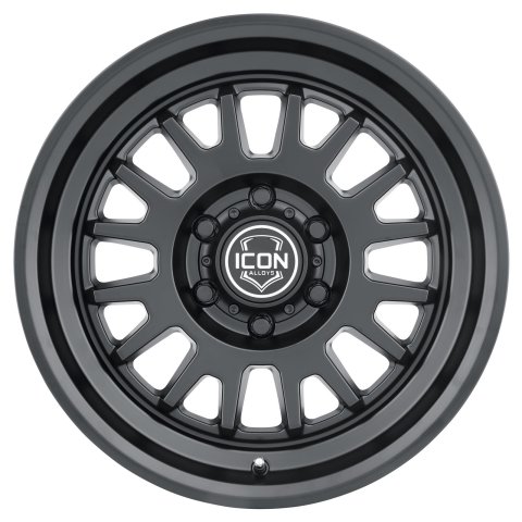ICON Anza 17x8.5 6x5.5 0mm Offset 4.75in BS 106.1mm Hub Bore Satin Black Wheel