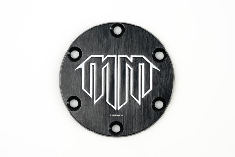 NRG Mad Mike Logo Engraved Horn Delete- Black