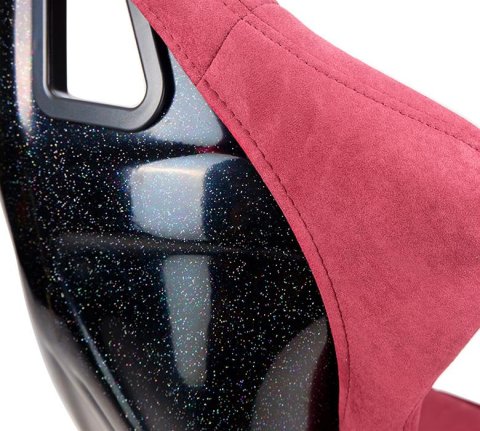 NRG FRP Bucket Seat PRISMA Edition - Large (Maroon/ Pearlized Back)