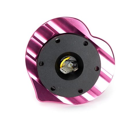 NRG Heart Quick Release Kit Gen 143 - Black Body / Purple Heart Ring