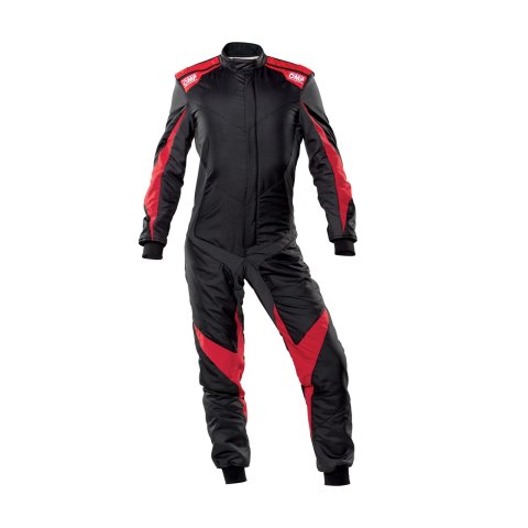 OMP One Evo X Overall Black/Red - Size 50 (Fia 8856-2018)