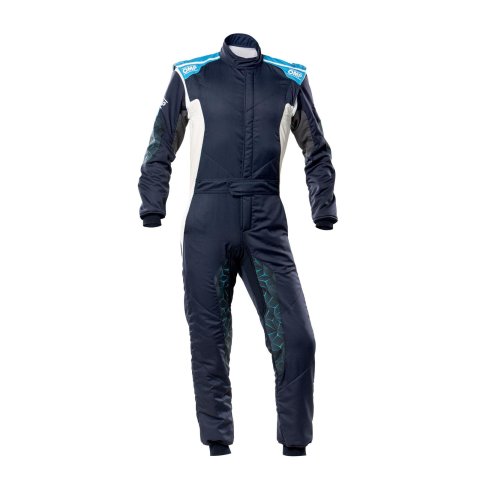 OMP Tecnica Hybrid Overall - Sz 46 (Navy/Cyan)
