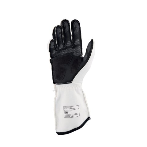 OMP Tecnica Gloves My2021 White - Size Xs (Fia 8856-2018)