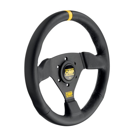 OMP Trecento Steering Wheel - Small Suede (Black) Leather