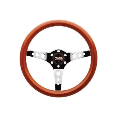 OMP Mugello Wooden Steering Wheel 350mm Handgrip Oval25X23mm