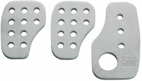OMP Racing Pedals - Silver (Set of 3)