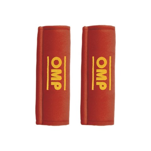 OMP Belt Pads (Pair) - Red Safety Harness Pads 2 in.