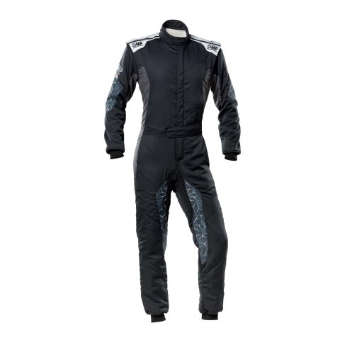 OMP Tecnica Hybrid Overall Fia 8856-2018 - Black/Silver Sz 52