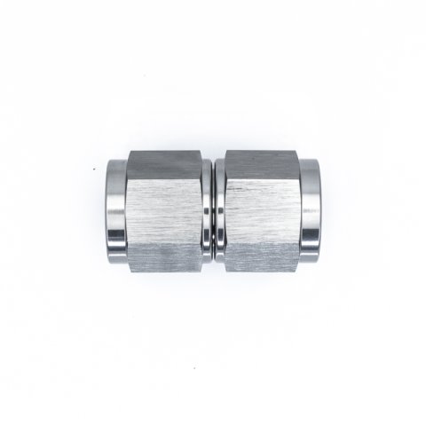 DeatschWerks 8AN Female Flare To 8AN Flare Female Swivel - Anodized Titanium