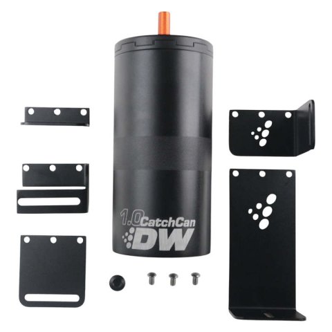 DeatschWerks 1 Liter Motorsport Oil Catch Can Assembly