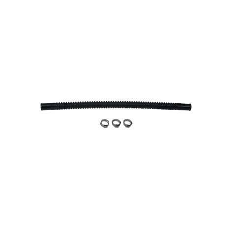 DeatschWerks Convoluted Tubing 250mm Length x 8mm ID Side 1 x 8mm ID Side 2 - Black