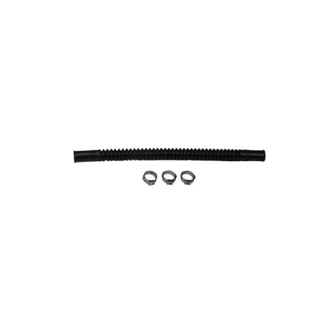 DeatschWerks Convoluted Tubing 200mm Length x 8mm ID Side 1 x 8mm ID Side 2 - Black