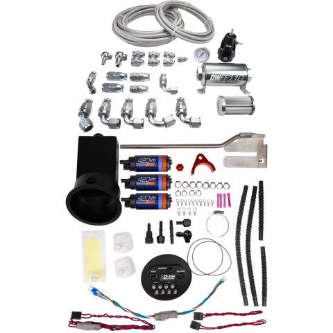 DeatschWerks 94-02 Nissan Silvia and Skyline X2 Surge Module with DW420 Pumps and PTFE Plumbing Kit