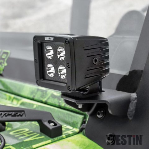 Westin LED Auxiliary Light 3.2in x 3.0in Spot w/5W Cree - Black