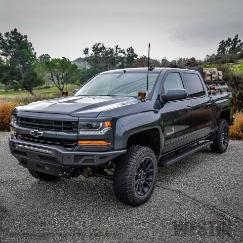 Westin 16-19 Chevy/GMC Silverado/Sierra 1500 Pro-Mod Front Bumper - Textured Black