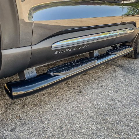 Westin 20-21 Ford Explorer PRO TRAXX 5 Oval Nerf Step Bars - Black