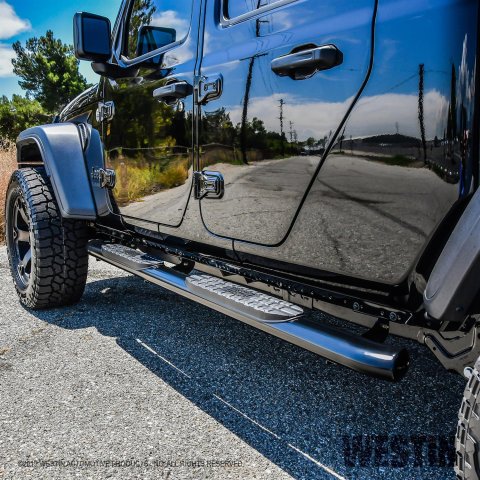 Westin 20-26 Jeep Gladiator PRO TRAXX 4 Oval Nerf Step Bars - Black
