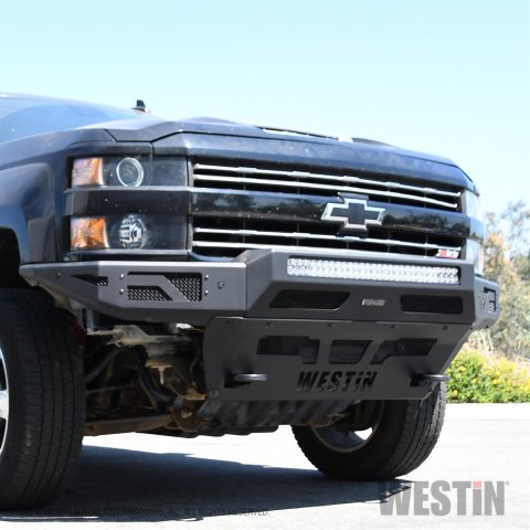 Westin 15-19 Chevrolet Silverado 2500/3500 Pro-Mod Skid Plate - Textured Black