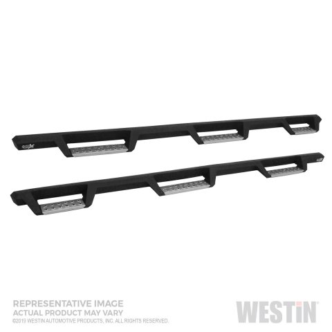 Westin Ram 2500/3500 Crew Cab HDX Stainless Drop Wheel-to-Wheel Nerf Step Bars - Textured Black
