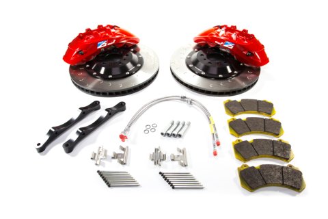 Alcon 2009+ Nissan GT-R R35 412x36mm Rotor 6 Piston Caliper RC6 Front Axle Kit - Red