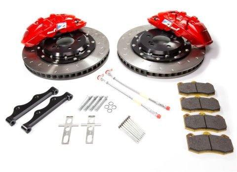 Alcon 2015+ BMW M3 F80 380x32mm 4 Piston Rear Brake Upgrade Kit - Red