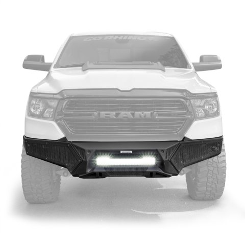 Go Rhino 19-24 Ram 1500 (Excl. Rebel/Warlock/TRX) Element Front Bumper w/Power Bar - Tex. Blk