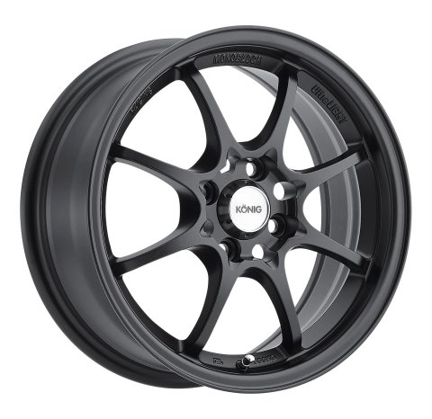 Konig Helium 15x6.5 4x100 ET40 Flat Black
